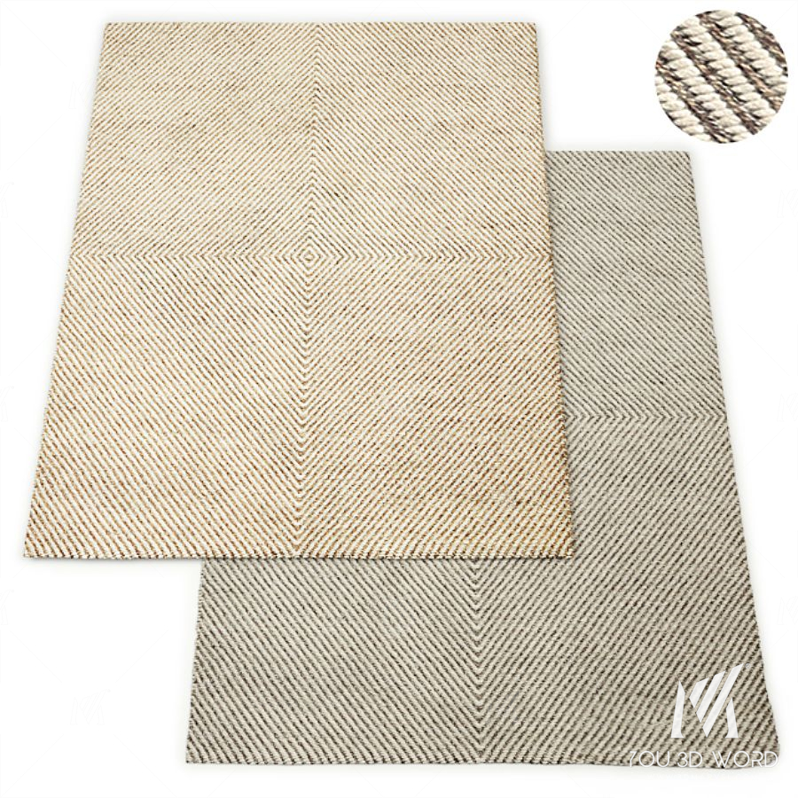 Axiom Handwoven Wool Flatweave Rug RH Collection